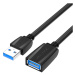 Kabel Extension Cable USB 3.0, male USB to female USB, Vention 2m (Black)