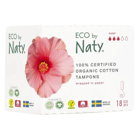 Naty Dámské ECO tampóny - super 18 ks Eco by Naty