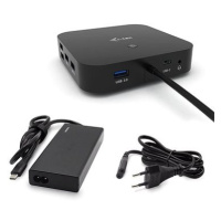 i-tec USB-C Dual Display Docking Station s Power Delivery 65W + napájecí adaptér 77W