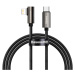 Baseus Legend extra odolný nylonem opletený kabel USB-C / Lightning 20W PD 1m black