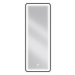 MEXEN Coro zrcadlo s osvětlením 45 x 120 cm, LED 6000K, černý rám 9817-045-120-611-70
