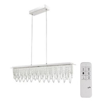 Globo - LED Stmívatelný křišťálový lustr na lanku LED/24W/230V + DO