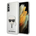 Karl Lagerfeld KLHCS21MKTR hard silikonové pouzdro Samsung Galaxy S21 PLUS 5G transparent Karl`s