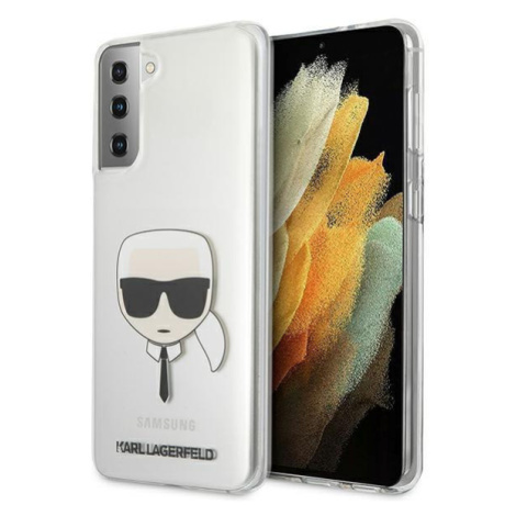 Karl Lagerfeld KLHCS21MKTR hard silikonové pouzdro Samsung Galaxy S21 PLUS 5G transparent Karl`s