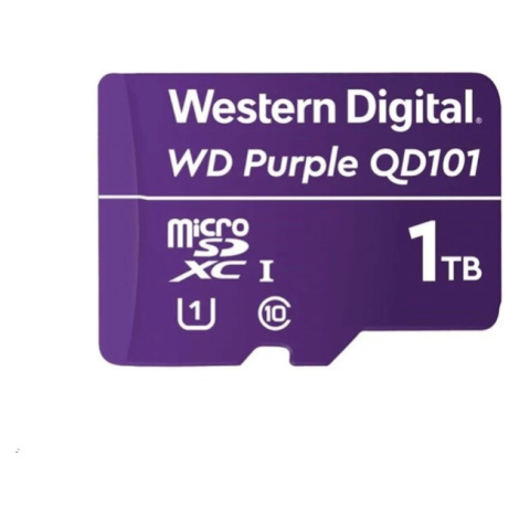 WD MicroSDXC karta 1TB Purple WDD100T1P0C Class 10 (R:100/W:60 MB/s) Western Digital