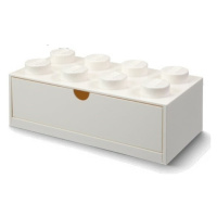 LEGO® stolní box 8 se zásuvkou bílá 316 x 158 x 113 mm