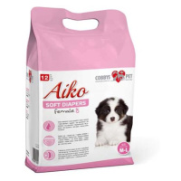 Aiko Soft Diapers M-L 36x52cm 12ks pleny pro feny středních a velkých plemen