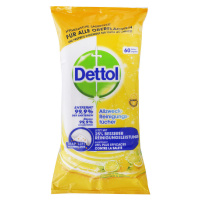 Dettol antibakteriální čistící ubrousky Citron a máta  60 ks