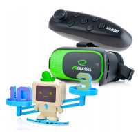 dárek K Svátku Brýle Vr Brýle 3D+GAMEPAD+ŠÁLKOVÁ Váha Robot Matematik