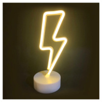 ACA Lighting BLESK, 34 neonová LED lampička na baterie (3xAA)/USB, teplá bílá, IP20, 11x10x28cm 