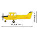 Cobi Cessna 172 Skyhawk-yellow, 1:48, 160 k