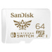 Sandisk Micro SDXC pro Nintendo Switch 64GB 100 MB/s UHS-I U3 - SDSQXAT-064G-GNCZN