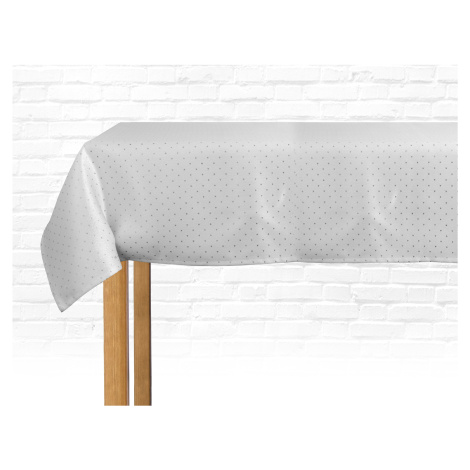 Ubrus na stůl KARMEL bílá/stříbrná 145x220 cm Rozměr: 145x220 cm