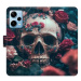 iSaprio flip pouzdro Skull in Roses 02 pro Xiaomi Redmi Note 12 Pro+ 5G