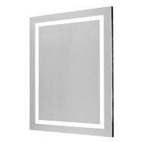 German Nástěnné zrcadlo Space light  s LED osvětlením / 60 x 80 cm / vypínač / LED osvětlení / 9