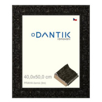 DANTIK rámeček 40 × 50, PRAHA černý sklo čiré