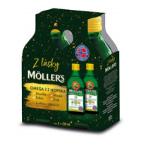 Mollers Omega 3 D+ dárkové balení 2x 250ml