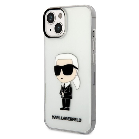 Pouzdro Karl Lagerfeld IML Ikonik NFT zadní kryt Apple iPhone 14 PLUS Transparent