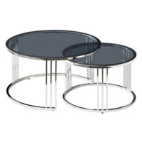 Konferenční stolek VAINNO stříbrná/kouřová