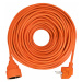 Solight prodlužovací kabel - spojka, 1 zásuvka, oranžová, 25m PS09