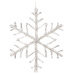 Konstsmide Christmas Svítící LED sněhová vločka, teplá bílá 40 cm