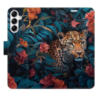 iSaprio Flip pouzdro Flower Jaguar 02 pro Samsung Galaxy A14 / A14 5G