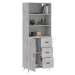 vidaXL Skříň highboard betonově šedá 69,5x34x180 cm kompozitní dřevo