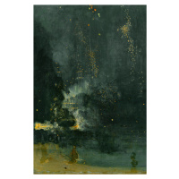 Obrazová reprodukce Nocturne in Black & Gold (The Fallen Rocket) - James McNeill Whistler, (26.7