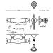 TRES-CLASIC 24216409LV Termostatická sprchová baterie - Zestárlá mosaz