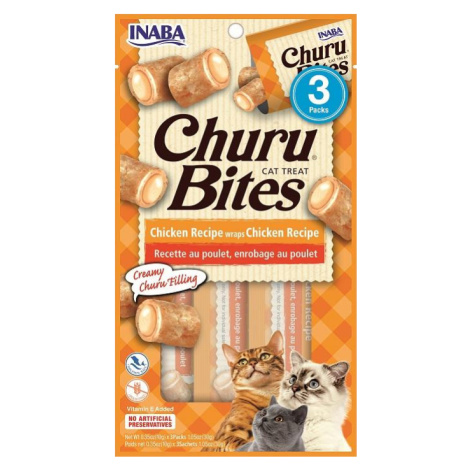 INABA Cat Churu Bites - kuřecí 3 x 10 g