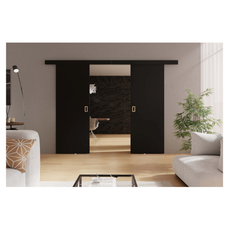 KIER Posuvné dveře WERDI DUO | 132 cm Barva: Černá