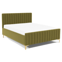 Eka Čalouněná postel SUTRA+ 160x200 cm Barva látky Trinity: (2327) Zelená, Úložný prostor: S dře