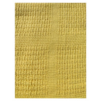 Bavlněná celulární deka 230x260cm Barva: žlutá, Rozměr: 230x260