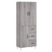 vidaXL Skříň highboard šedá sonoma 69,5 x 34 x 180 cm kompozitní dřevo