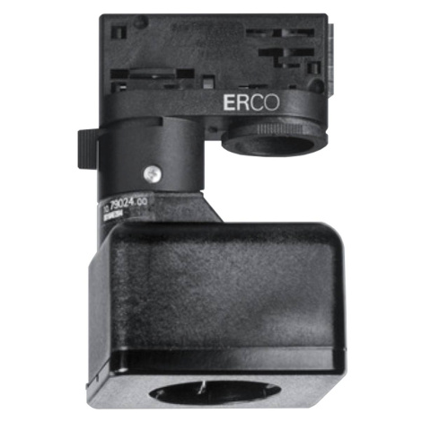 ERCO ERCO 3fázový adaptér se zásuvkou Schuko, černá