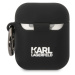 Silikonové pouzdro Karl Lagerfeld 3D Logo NFT Karl pro Airpods 1/2, black