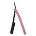 L3VEL3 Milly Blade - břitva na vyměnitelné žiletky, poloviční čepel Black/Feirce Pink - růžově č