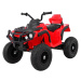 Mamido Dětská elektrická čtyřkolka ATV nafukovací kola červená