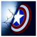 3D Lampa Marvel - Captain America Shield