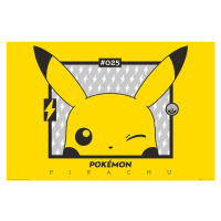 Plakát, Obraz - Pokemon - Pikachu wink, (91.5 x 61 cm)
