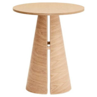 Kulatý jídelní stůl s deskou v dekoru jasanového dřeva ø 65 cm Cep – Teulat