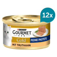 Gourmet Gold jemná paštika s krocaním masem 12 × 85 g