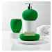 Sada 3 ks keramických koupelnových doplňků United Colors of Benetton / zelená