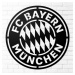 Dřevěné logo klubu - FC Bayern Munchen