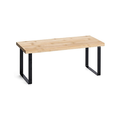 Zeller Kuchyňská polička bambus, černá 36 × 15,5 × 15,5 cm