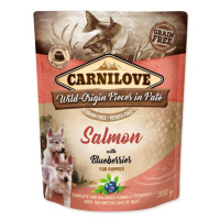 Kapsička Carnilove Dog Puppy losos s borůvkami, paté 300g