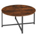 Tectake Konferenční stolek Aberdeen 88,5×47cm, Industrial tmavé dřevo