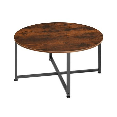 Tectake Konferenční stolek Aberdeen 88,5×47cm, Industrial tmavé dřevo