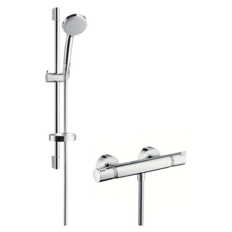 HANSGROHE Croma 100 Sprchový set Vario s termostatem, 3 proudy, chrom 27034000