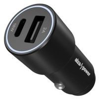 AlzaPower Car Charger P520 USB A+ USB-C Power Delivery 18W černá